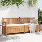 vidaXL Banc de Rangement de Jardin Marron 228 x 60 x 90 cm