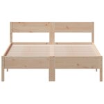 vidaXL Cadre de lit sans matelas 150x200 cm bois de pin massif