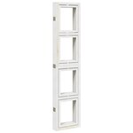 vidaXL Cloison de séparation 6 panneaux blanc bois de paulownia massif