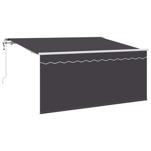 vidaXL Auvent Rétractable Anthracite 300 x 200 cm