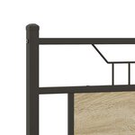 vidaXL Cadre de lit sans matelas chêne sonoma 137x190 cm