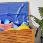 vidaXL Boîte de rangement de jardin persiennes 113x50x56cm bois acacia