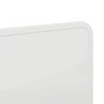 vidaXL Tête de lit avec tête de lit Blanc 180 cm Bois d'ingénierie