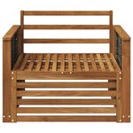 vidaXL Sofa de milieu extérieur Bois d'Acacia Massif Naturel