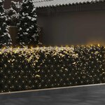 vidaXL Filet lumineux blanc chaud de Noël 4x4 m 544 LED Int/ext