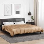 vidaXL Duvet complet toute l'année 220 x 260 cm 300 gsm Doré