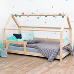 Lit cabane enfant TERY 90 x 200 verni