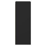 vidaXL Armoire murale avec portes en verre noir 35x37x100 cm