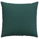 vidaXL Coussins de canapé 2 Pièces Vert foncé 45 x 45 cm tissu