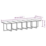 vidaXL Ensemble à manger de jardin coussins 19 Pièces Résine tressée Gris