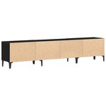vidaXL Meuble TV Chêne noir 180 x 31.5 x 40 cm Bois d'ingénierie