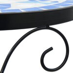 vidaXL Supports pour plantes 3 Pièces bleu et blanc céramique