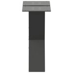 vidaXL Pieds de table basse en forme de X  2 pièces  anthracite  30 x (30-31) cm  acier
