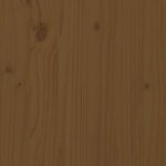 vidaXL Tête de lit Marron miel 155 5x4x100 cm Bois massif de pin