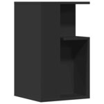 vidaXL Table d'appoint noir 35x35x60 cm bois d'ingénierie
