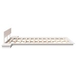 vidaXL Cadre de lit Blanc 150 x 200 cm bois