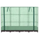 vidaXL Jardinière surélevée avec housse aspect rotin 160x40x123 cm