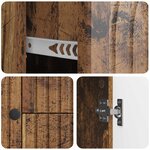 vidaXL Meuble TV Bois ancien 89 x 34 5 x 60 cm Bois d'ingénierie