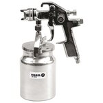 VOREL Pistolet de pulvérisation HVLP avec godet à liquide 1000 ml