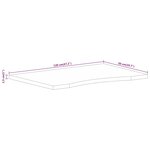 vidaXL Dessus de bureau avec courbe 120x50x2 5 cm manguier massif brut