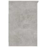 vidaXL Armoire à tiroirs Gris béton 40x50x76 cm Bois d'ingénierie