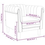 vidaXL Fauteuil rose velours