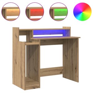 vidaXL Bureau Chêne artisanal 97 x 45 x 90 cm Bois d'ingénierie