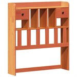 vidaXL Cadre de lit sans matelas cire marron 100x200cm bois pin massif
