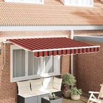 vidaXL Auvent Rétractable Orange 250 x 200 cm tissu