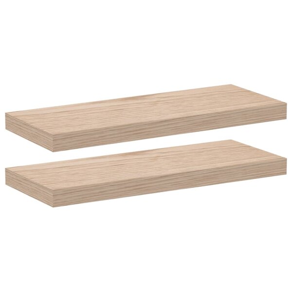 vidaXL Étagères flottantes 2 Pièces 60x23 5x4 cm bois d'ingénierie