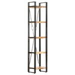 vidaXL Bibliothèque à 5 niveaux 40x30x180 cm Bois de manguier massif