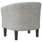 vidaXL Chaise cabriolet gris clair velours