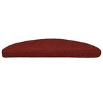 vidaXL Tapis d'escalier autocollants 20 pièces 56 x 17 x 3 cm Rouge bordeaux Demi-rond