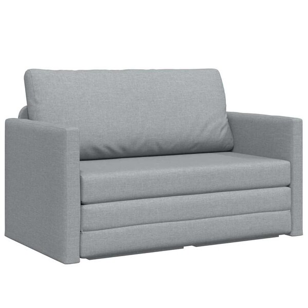 vidaXL Canapé-Lit 110cm Gris clair tissu