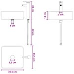 vidaXL Meuble de lavabo mural Gris béton 49 x 41 x 63 cm