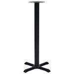vidaXL Pied de table de bistro Noir 56x56x107 cm Fonte