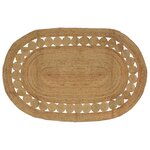 vidaXL Tapis de surface Naturel 205 x 305 cm Jute