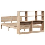 vidaXL Lit bibliothèque sans matelas 150x200 cm bois massif de pin