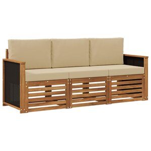 vidaXL Ensembles de canapés 3 pc Bois d'Acacia Massif