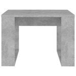 vidaXL Table d'appoint Gris béton 50x50x35 cm Aggloméré