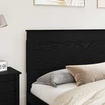 vidaXL Tête de lit Chêne noir 200 cm Bois d'ingénierie
