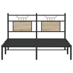 vidaXL Cadre de lit sans matelas chêne sonoma 140x190 cm