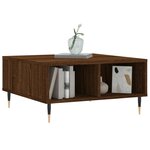 vidaXL Table basse chêne marron 60x60x30 cm bois d'ingénierie