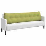 vidaXL Coussin de Dos Vert clair 200 x 24 x 50 cm tissu