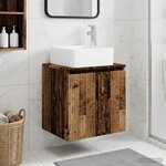 vidaXL Vanité de lavabo mural Bois ancien 53 x 35 x 63 cm