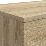 vidaXL Table basse Chêne Sonoma 102 x 35 x 75 cm Bois d'ingénierie
