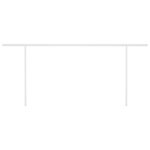 vidaXL Auvent manuel rétractable avec poteaux 6x3 m Anthracite