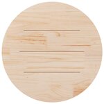 vidaXL Dessus de table Ø90x2 5 cm Bois de pin massif