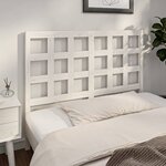 vidaXL Tête de lit blanc 140 5x4x100 cm bois massif de pin