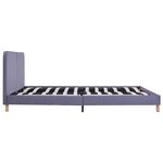 vidaXL Cadre de lit Gris clair Tissu 180x200 cm